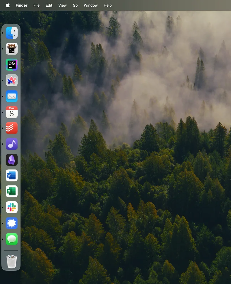Screenshot of a macOS dock.